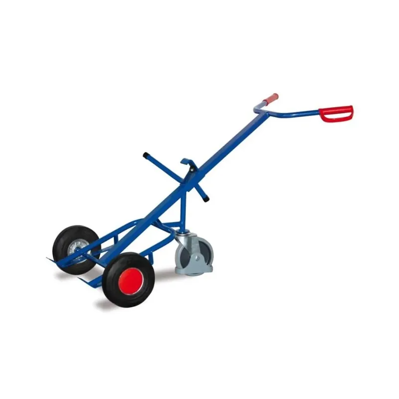 Fasskarre 200l, Fasswagen, 250kg, mit Stützrolle, Vollgummi Schneller Versand